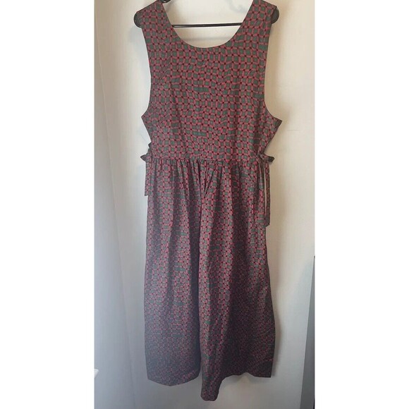 Vera Bradley Dress Vintage 90s Cottagecore Medium Red Green Pattern - Picture 1 of 12